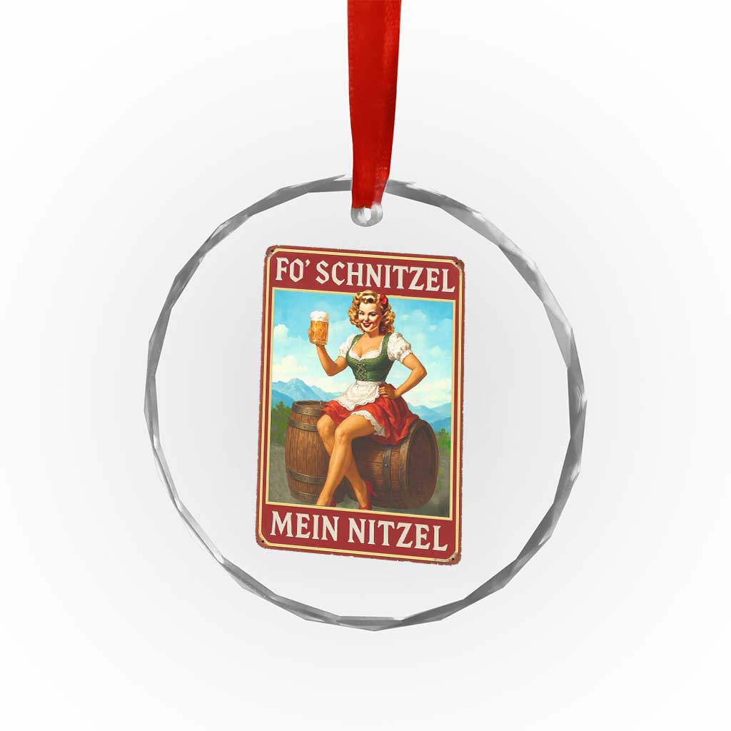 Funny Oktoberfest Crystal Glass Ornament German Octoberfest Matching Drinking Beer Pun Up Girl TS10 Print Your Wear