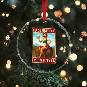 Funny Oktoberfest Crystal Glass Ornament German Octoberfest Matching Drinking Beer Pun Up Girl TS10 Print Your Wear