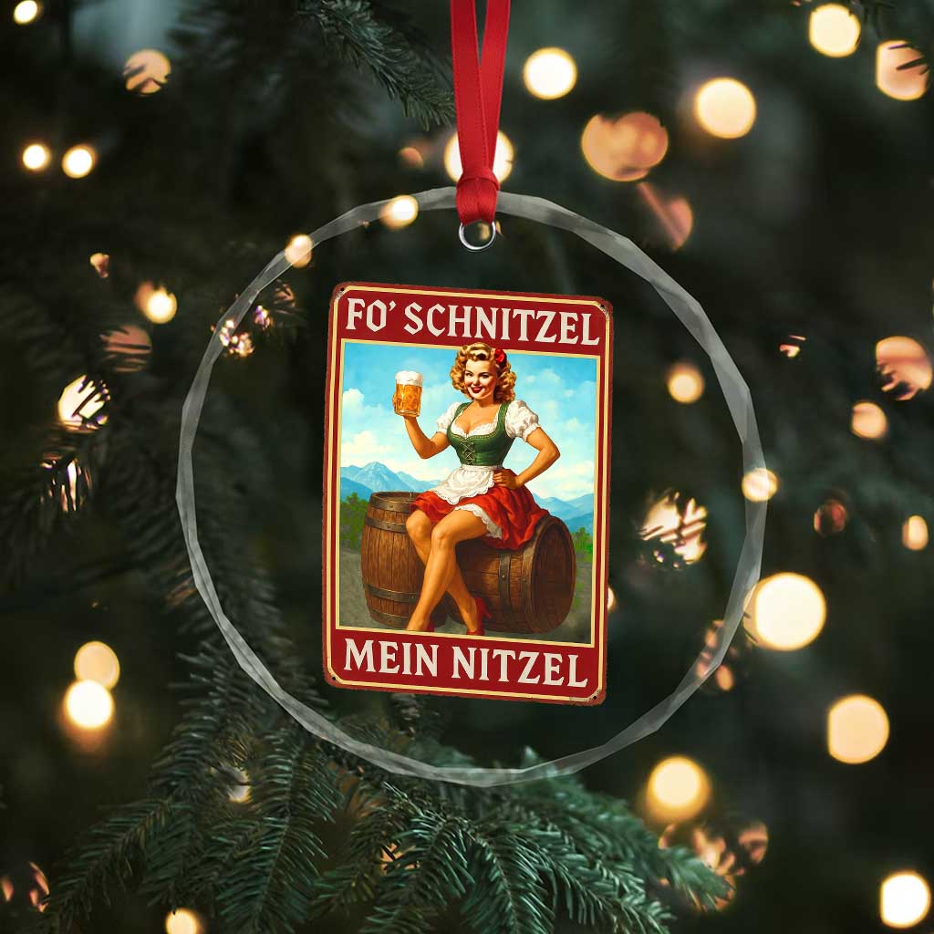 Funny Oktoberfest Crystal Glass Ornament German Octoberfest Matching Drinking Beer Pun Up Girl TS10 Print Your Wear