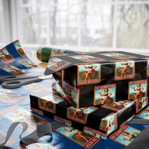 Funny Oktoberfest Wrapping Paper Roll German Octoberfest Matching Drinking Beer Pun Up Girl TS10 Black Print Your Wear