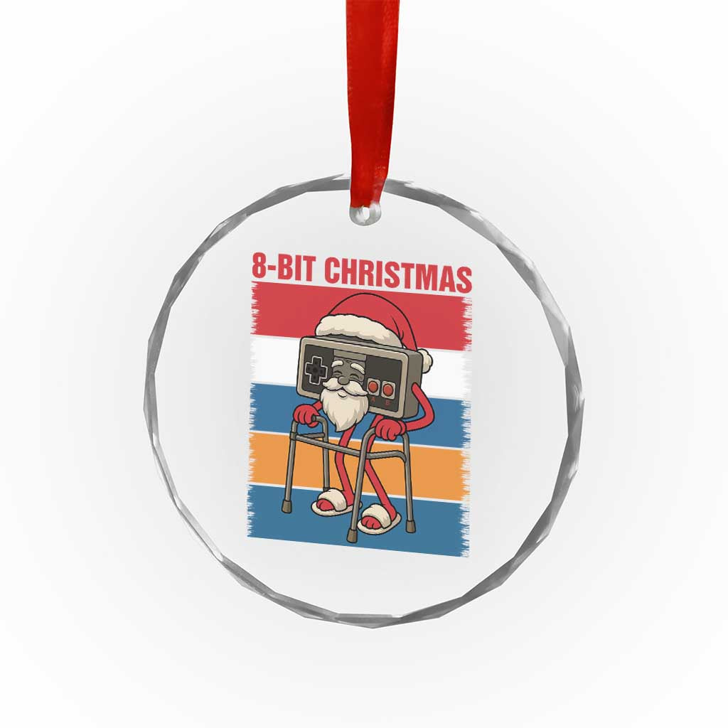 Funny Old Gamer Christmas Crystal Glass Ornament Retro 80s 90s Video Game TS14 Print Your Wear