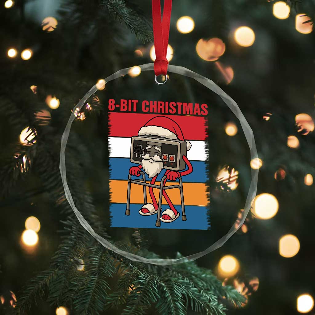 Funny Old Gamer Christmas Crystal Glass Ornament Retro 80s 90s Video Game TS14 Print Your Wear