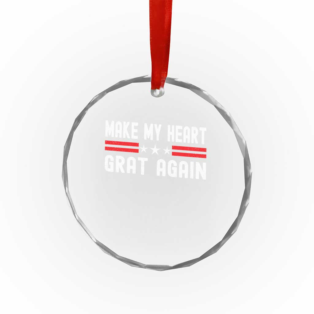 Funny Open Heart Surgery Recovery Crystal Glass Ornament Make My Heart Great Again TS10 Print Your Wear