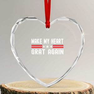 Funny Open Heart Surgery Recovery Heart Crystal Glass Ornament Make My Heart Great Again TS10 Transparent Glass 3'' Heart Print Your Wear