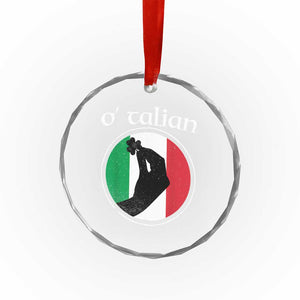Funny O'Talian Crystal Glass Ornament St Patrick's Day Italian Pinched Fingers Shamrock TS11 Print Your Wear