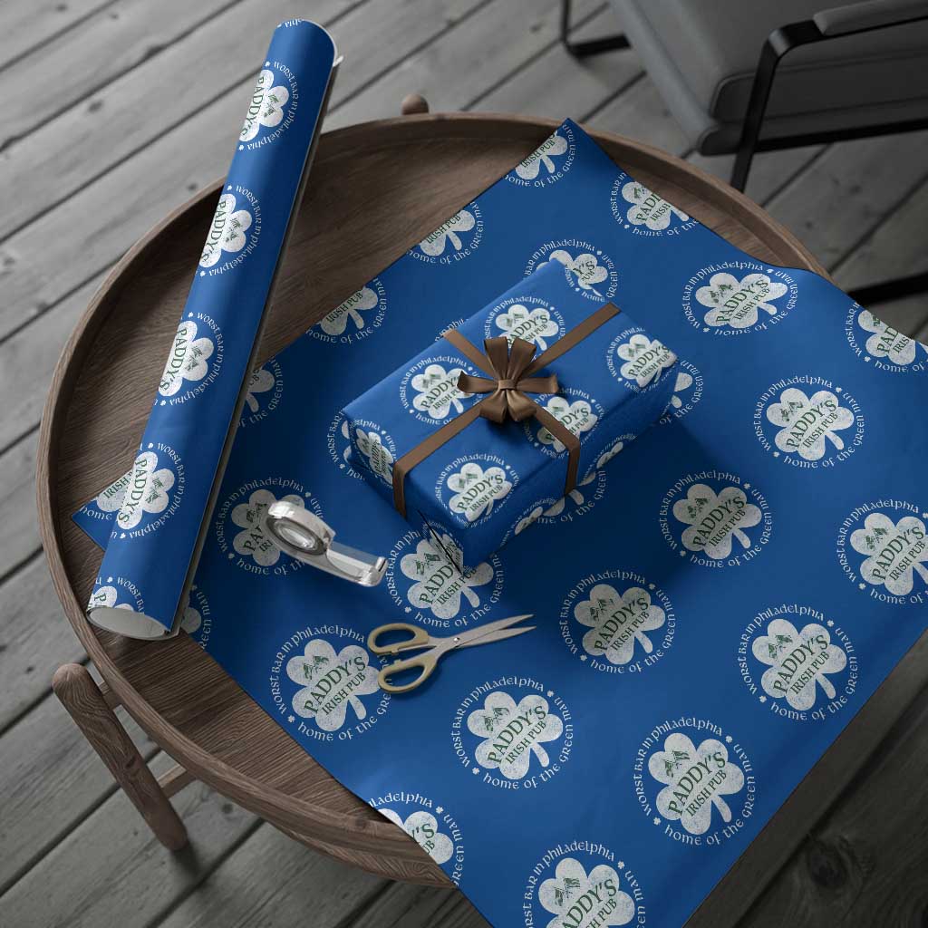 Funny Paddys Irish Pub Wrapping Paper Roll Worst Bar In Philadelphia St Patricks Day Beer Drinking TS11 Blue Print Your Wear