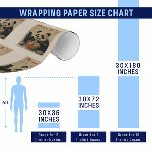 Funny Panda Eating Ramen Scrolling Phone Wrapping Paper Roll Japanese Art Aesthetic TS12 Print Your Wear