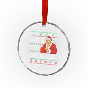 Funny Pass The Gabagool Christmas Crystal Glass Ornament Italian Food Xmas Mafia Gangster Movie TS11 Print Your Wear