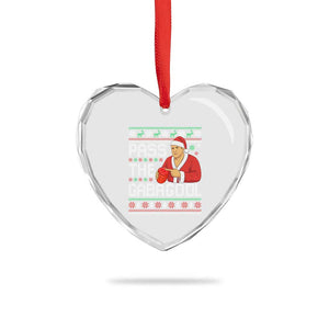 Funny Pass The Gabagool Christmas Heart Crystal Glass Ornament Italian Food Xmas Mafia Gangster Movie TS11 Print Your Wear