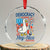 Funny Patriotic Duck Holding Firework Crystal Glass Ornament Funny Democracy Is Dying But Hey Nice Fireworks 4th Of July TS02 Transparent Glass 3'' Circle Print Your Wear