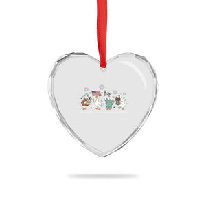 Funny Patriotic Goose Life Liberty Silliness Heart Crystal Glass Ornament America 250th Anniversary TS12 Print Your Wear
