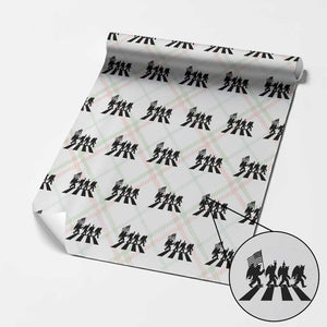 Funny Patriotic Mothman Wrapping Paper Roll Cryptid Lover Gift TS12 Christmas Plaid Print Your Wear