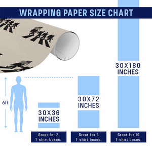 Funny Patriotic Mothman Wrapping Paper Roll Cryptid Lover Gift TS12 Print Your Wear