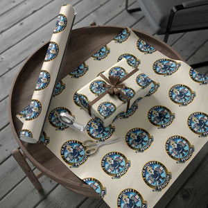 Funny Penguin Hockey Player Wrapping Paper Roll Sports Fan Gift TS12 Beige Print Your Wear