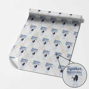 Funny Penguin Protest Wrapping Paper Roll Trump Nihilist Penguin Minimal Political Meme TS14 Christmas Plaid Print Your Wear