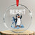 Funny Penguin Resist Crystal Glass Ornament Against Tariffs Protest - Print Your Wear