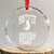 Funny Penguin Resist Crystal Glass Ornament Frozen Defiant Tired FDT Activism - Print Your Wear