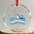 Funny Penguin Resist Crystal Glass Ornament Heard Island Flippers Up I Stand With Penguins - Print Your Wear