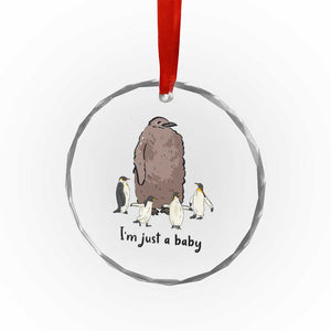 Funny Pesto The Penguin Crystal Glass Ornament I'm Just A Baby Meme TS11 Print Your Wear