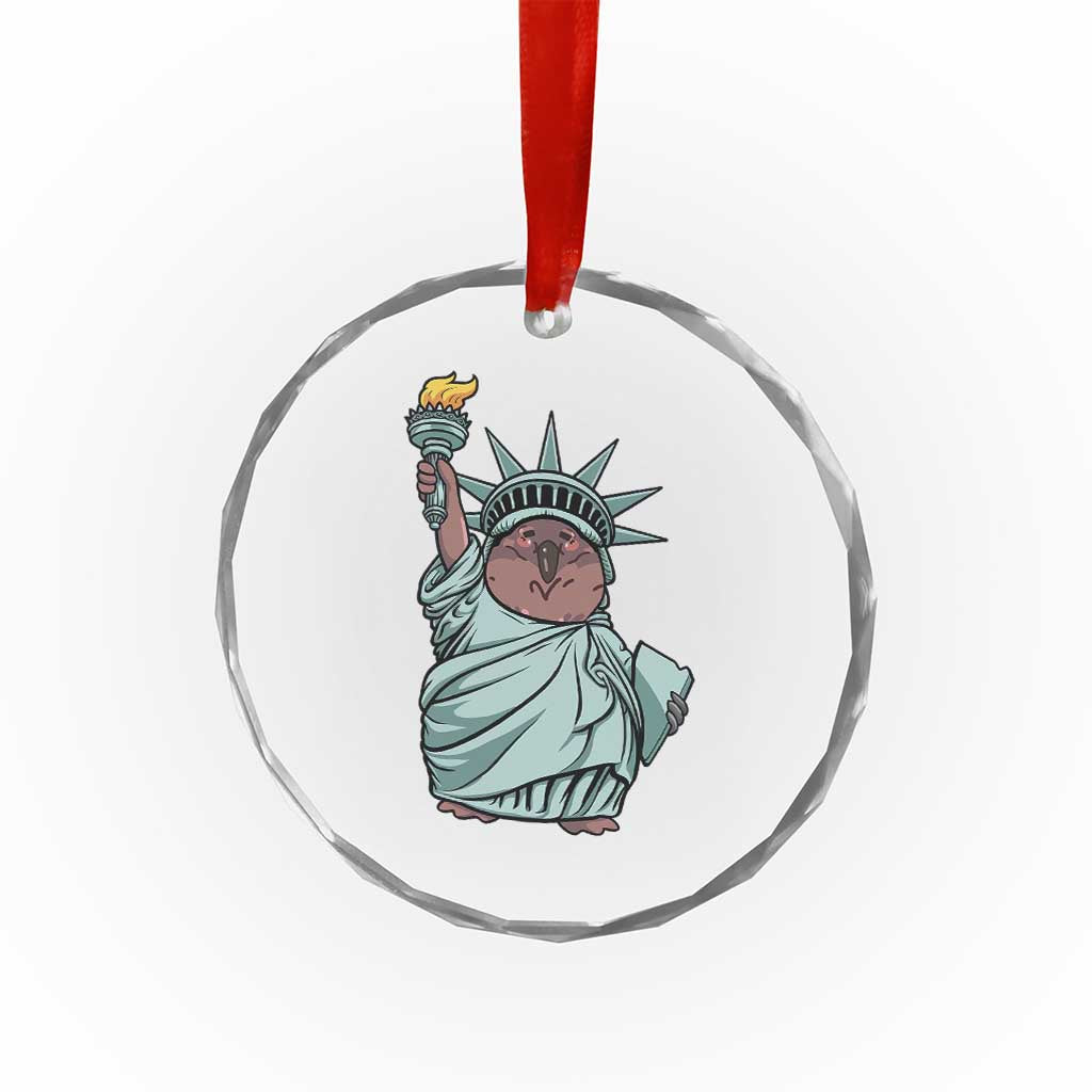 Funny Pesto The Penguin Statue Of Liberty Crystal Glass Ornament TS11 Print Your Wear