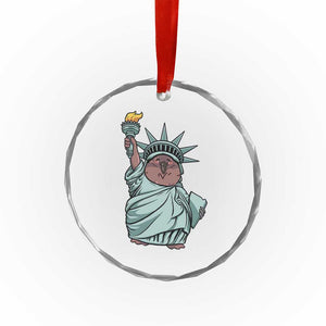 Funny Pesto The Penguin Statue Of Liberty Crystal Glass Ornament TS11 Print Your Wear