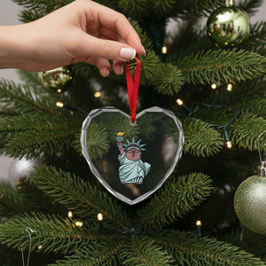 Funny Pesto The Penguin Statue Of Liberty Heart Crystal Glass Ornament TS11 Print Your Wear
