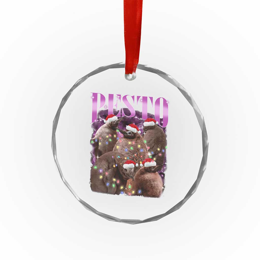 Funny Pesto The Penguin Xmas Crystal Glass Ornament TS11 Print Your Wear