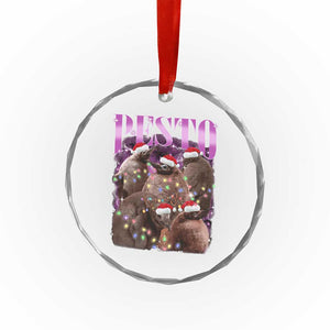 Funny Pesto The Penguin Xmas Crystal Glass Ornament TS11 Print Your Wear