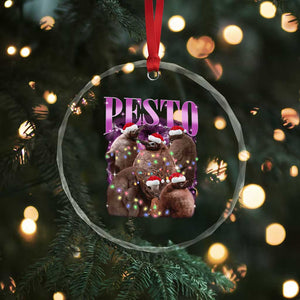 Funny Pesto The Penguin Xmas Crystal Glass Ornament TS11 Print Your Wear