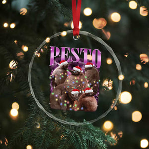 Funny Pesto The Penguin Xmas Crystal Glass Ornament TS11 Print Your Wear