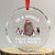 Funny Pesto Xmas Penguin Crystal Glass Ornament In A World Full Of Penguins Be A Pesto Xmas Santa Hat TS11 Transparent Glass 3'' Circle Print Your Wear