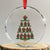 Funny Pesto Xmas Penguin Xmas Tree Crystal Glass Ornament TS11 Transparent Glass 3'' Circle Print Your Wear