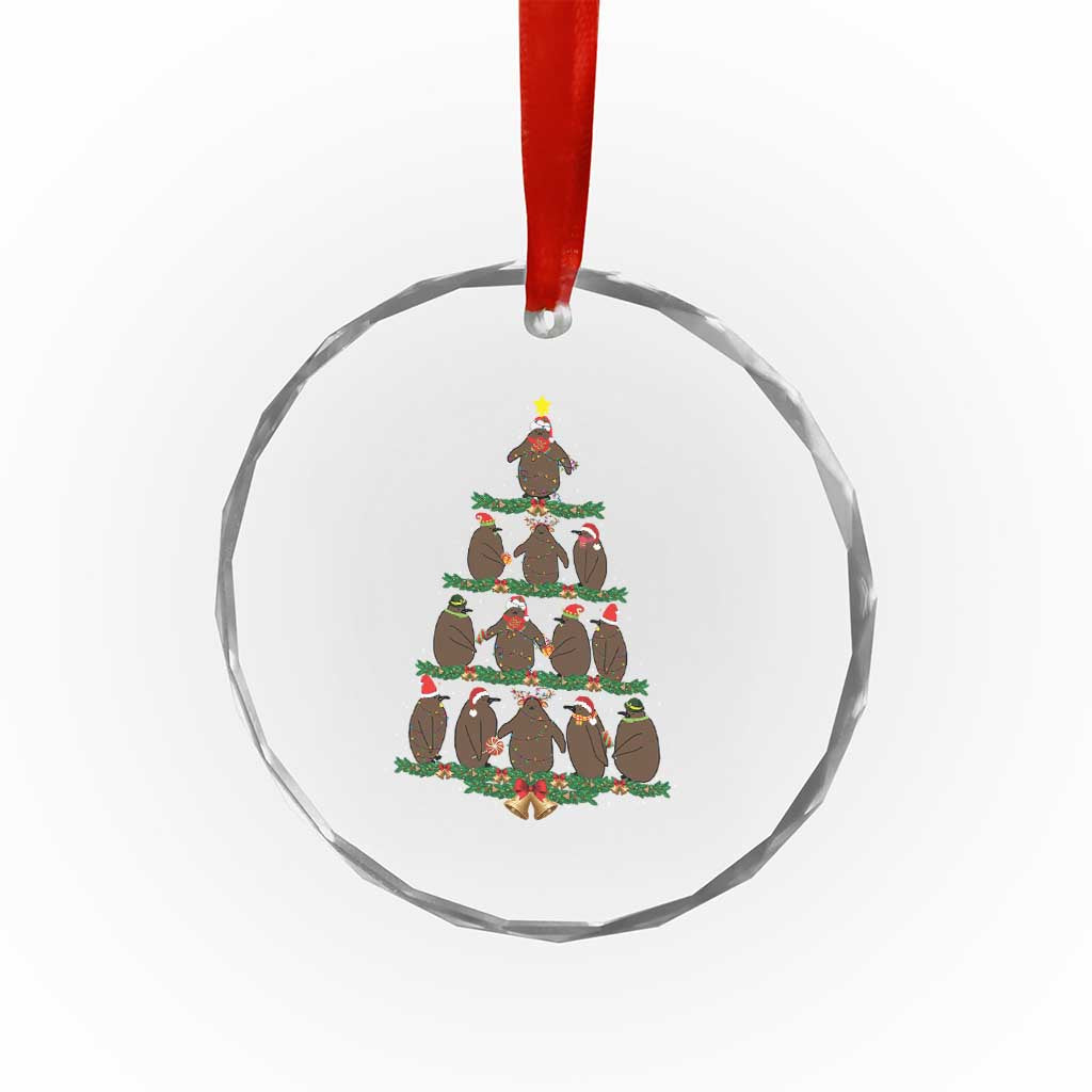 Funny Pesto Xmas Penguin Xmas Tree Crystal Glass Ornament TS11 Print Your Wear