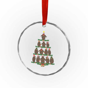 Funny Pesto Xmas Penguin Xmas Tree Crystal Glass Ornament TS11 Print Your Wear
