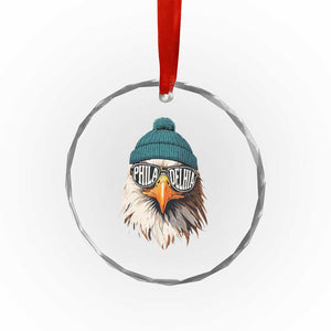 Funny PFE Game Day Crystal Glass Ornament Green Sunglasses Football Lover TS11 Print Your Wear