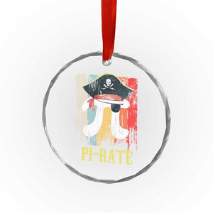 Funny Pi-rate Crystal Glass Ornament Pi Day Math Geek Pirate Lover TS02 Print Your Wear