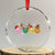Funny Pickleball Crystal Glass Ornament TS10 Transparent Glass 3'' Circle Print Your Wear