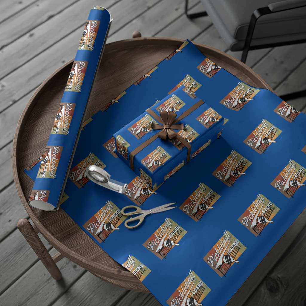 Funny Pickleball Legend Wrapping Paper Roll Pickleball Player Retro Sport Lover TS11 Blue Print Your Wear