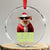 Funny Pig Santa Crystal Glass Ornament Ho Ho Ho Let Me Suck Them Toes Weird Festive Christmas - Print Your Wear