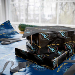 Funny Pilot Aviation Airplane Wrapping Paper Roll This Is How We Roll TS14 Black Print Your Wear