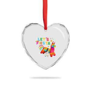 Funny Pinata Mexican Heart Crystal Glass Ornament Let Us Fiesta TS14 Print Your Wear