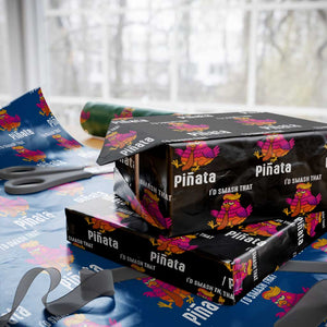 Funny Pinata Mexican Wrapping Paper Roll Trump Always Chicken TS14 Black Print Your Wear