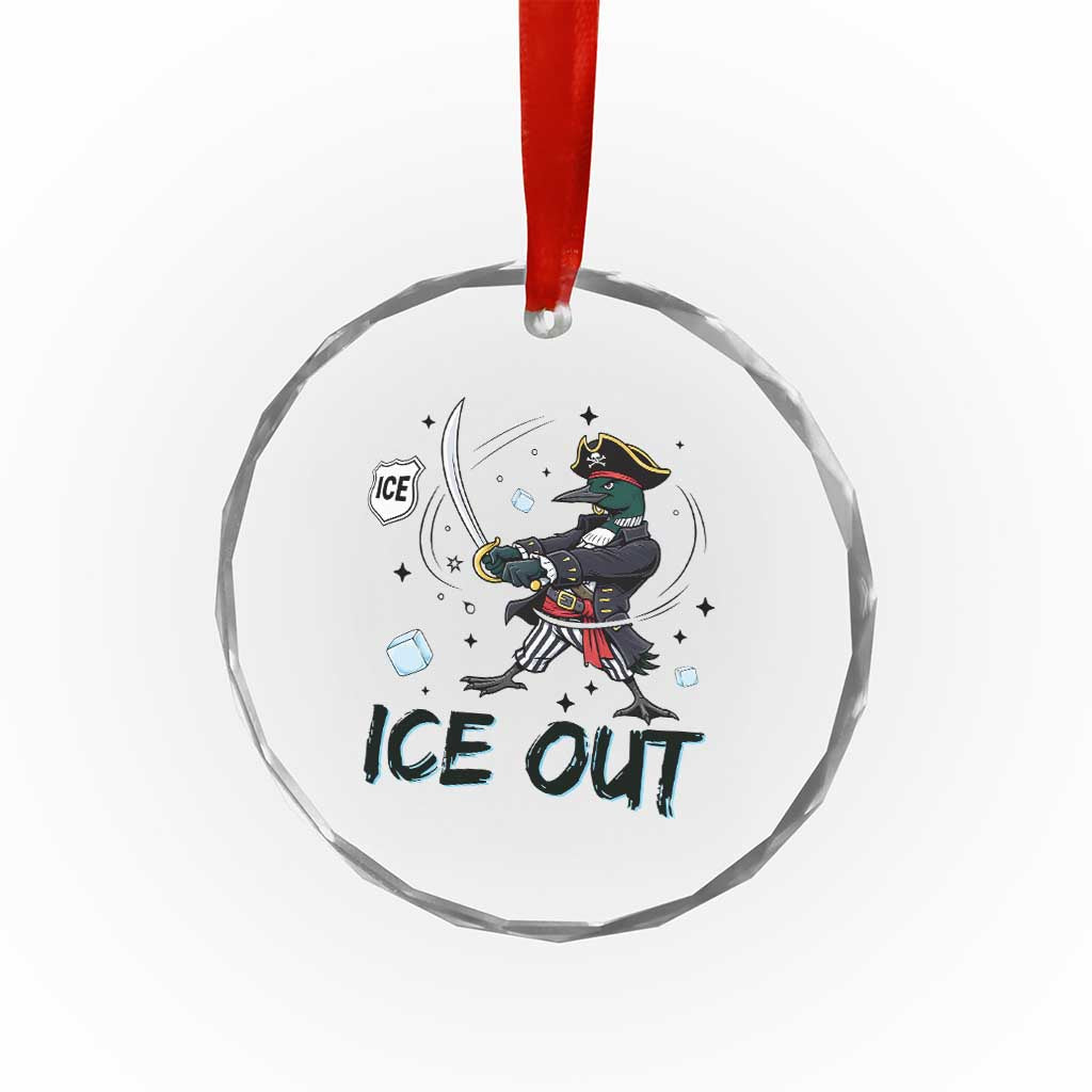 Funny Pirate Common Loon Minnesota Defends Abolish Ice Crystal Glass Ornament TS12 Print Your Wear
