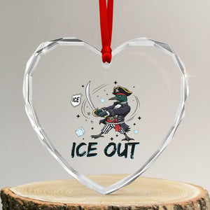 Funny Pirate Common Loon Minnesota Defends Abolish Ice Heart Crystal Glass Ornament TS12 Transparent Glass 3'' Heart Print Your Wear