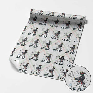 Funny Pirate Common Loon Minnesota Defends Abolish Ice Wrapping Paper Roll TS12 Christmas Plaid Print Your Wear