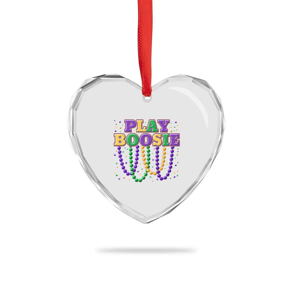 Funny Play Boosie Mardi Gras Heart Crystal Glass Ornament Beads Fat Tuesday Carnival TS11 Print Your Wear