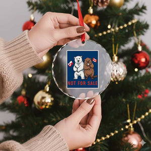 Funny Polar Bear And Beaver Political Protest Crystal Glass Ornament Not For Sale TS12 Print Your Wear