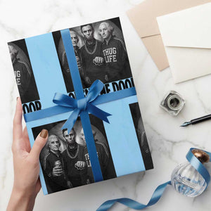 Funny Political American History Wrapping Paper Roll Abraham Lincoln George Washington and Thomas Jefferson Meme TS14 Light Blue Print Your Wear