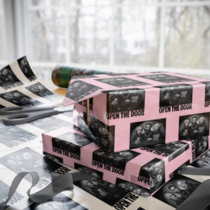Funny Political American History Wrapping Paper Roll Abraham Lincoln George Washington and Thomas Jefferson Meme TS14 Light Pink Print Your Wear