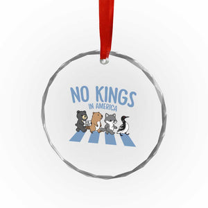Funny Political No Kings In America Crystal Glass Ornament Gift For Animal Lovers TS12 Print Your Wear